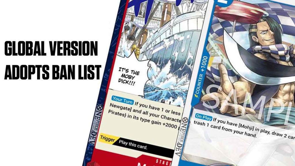Global version will adopts the ban list on OP-03’s&nbsp;release